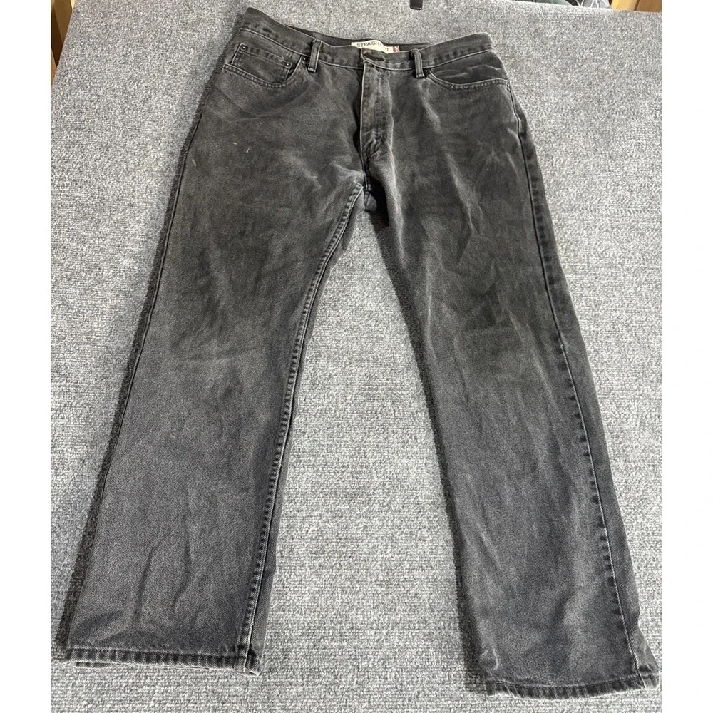 Levi's Jeans Mens Size 34x30 Black 505 Regular Fit Straight Leg Denim Pants